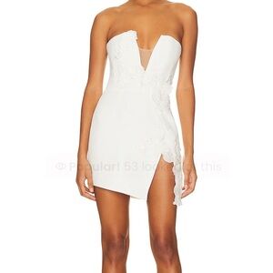 Fleur Mini Dress in White